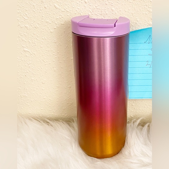 NWT Starbucks Lilac Mandarin Tricolor Ombré Vacuum Insulated 12 oz SS Tumbler - Picture 3 of 3